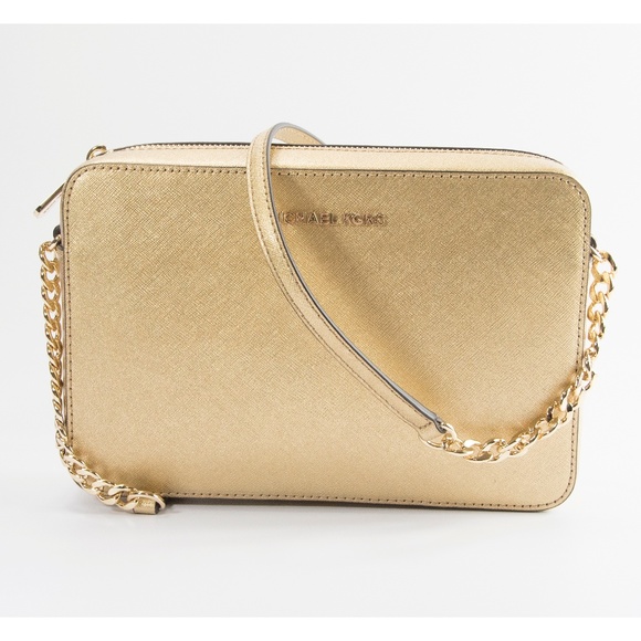 Michael Kors Handbags - Michael Kors Saffiano Jet Set E/W Large Crossbody